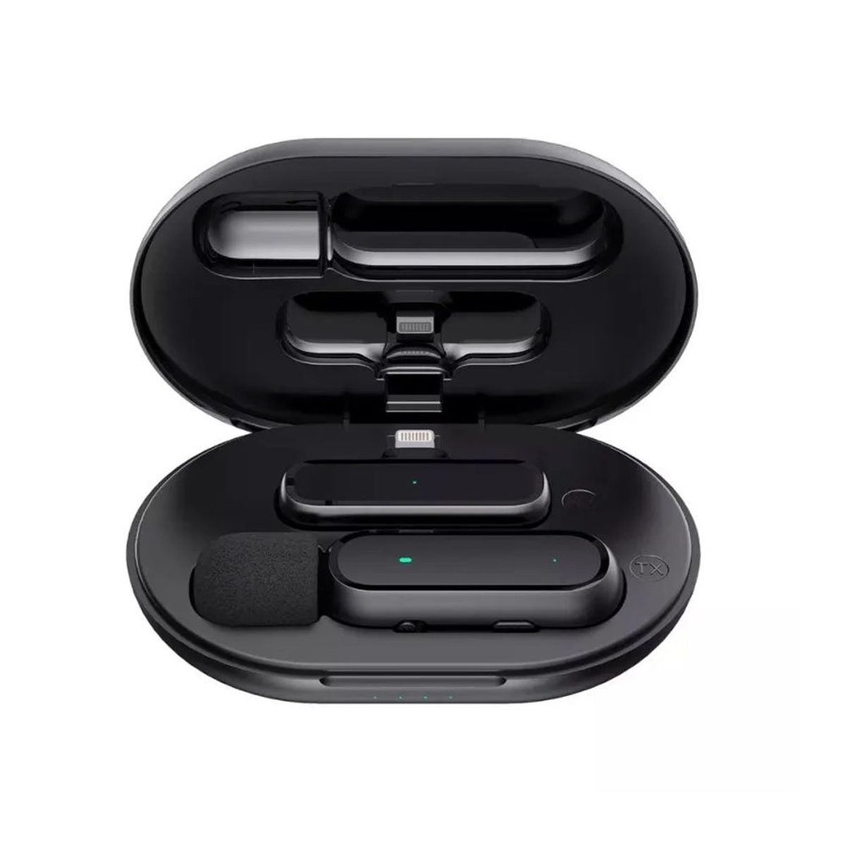 OEM - Micrófono inalámbrico Solapero K60 Lightning con Cargador Portátil