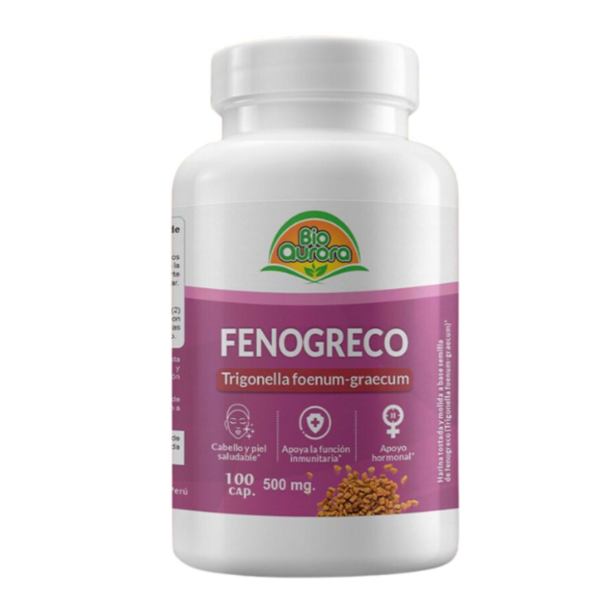 GENERICO - Cápsulas de Fenogreco x 100 uni Bioaurora