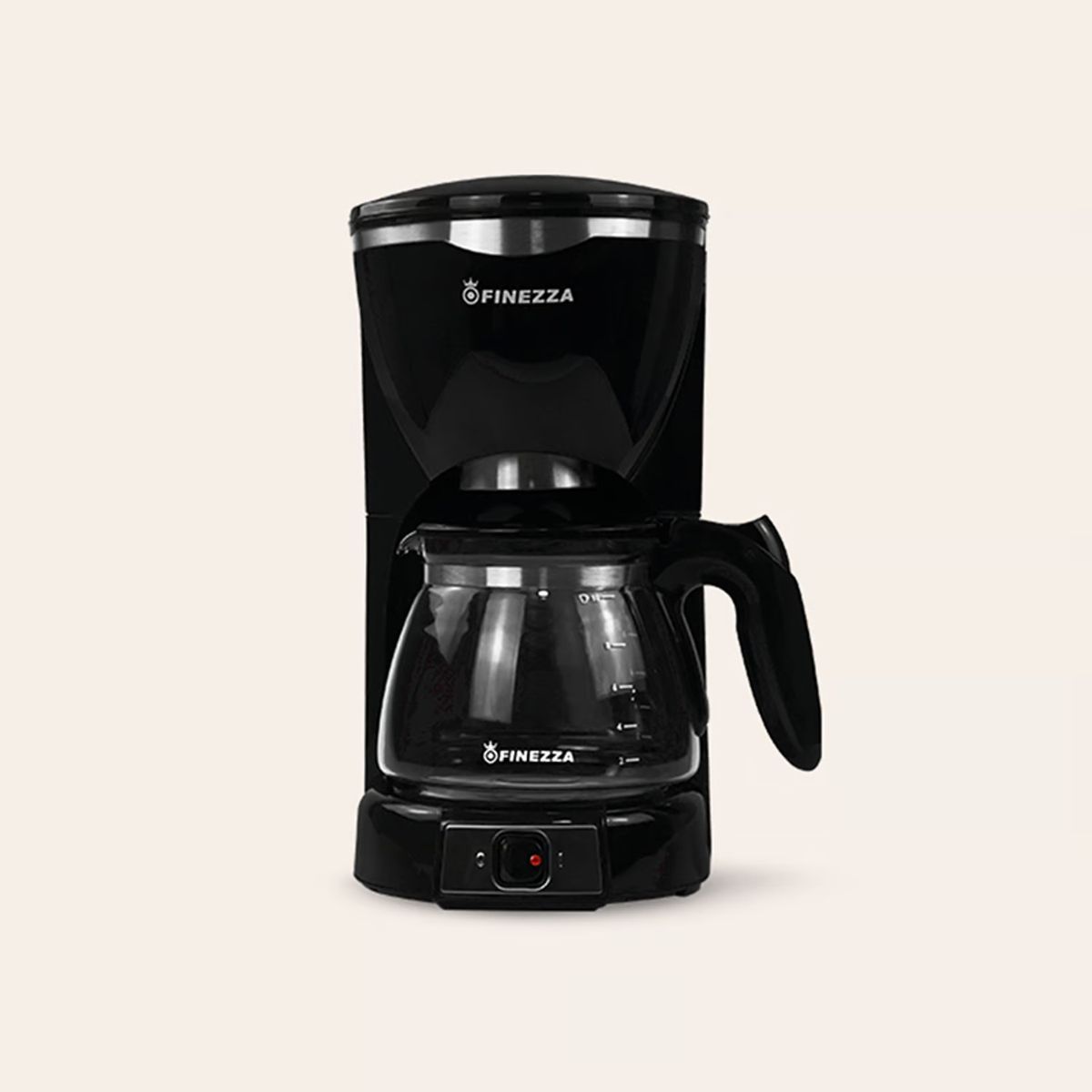 FINEZZA - Cafetera FINEZZA 1.25 L CK-672F NEGRO