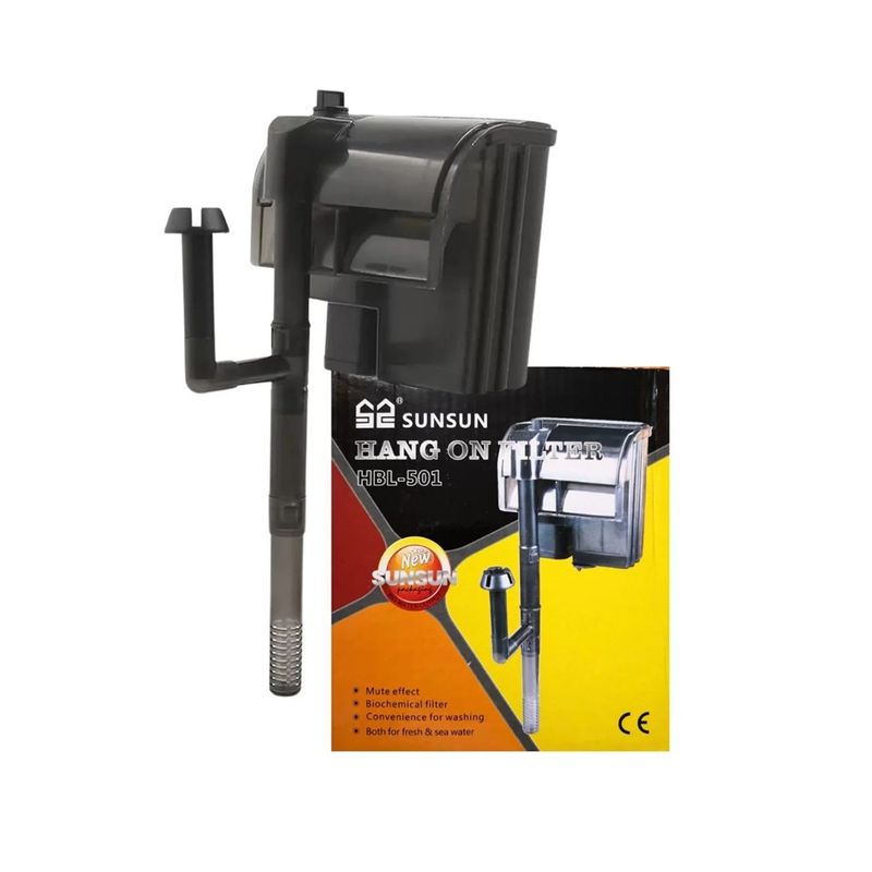 GENERICO - Filtro externo mochila SUN SUN HBL 501 peceras y acuarios