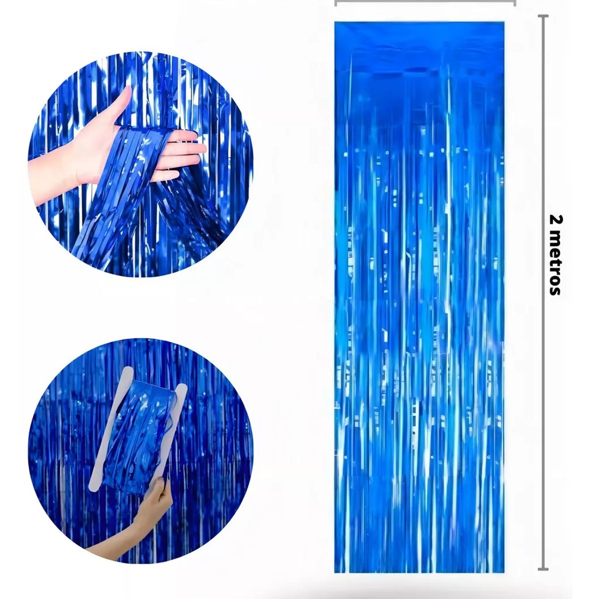 GENERICO - Set cumpleaños cortina metálica y globos feliz cumpleaños