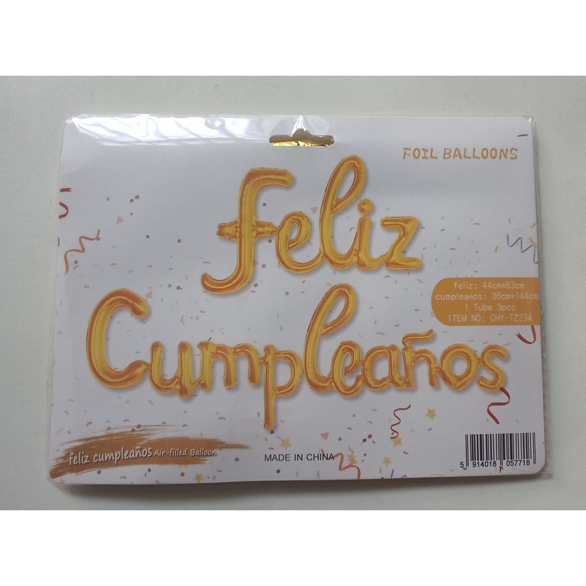 Pack Cortina Lisa Metálica y globos feliz cumpleaños para fondo, foto 3 de 4