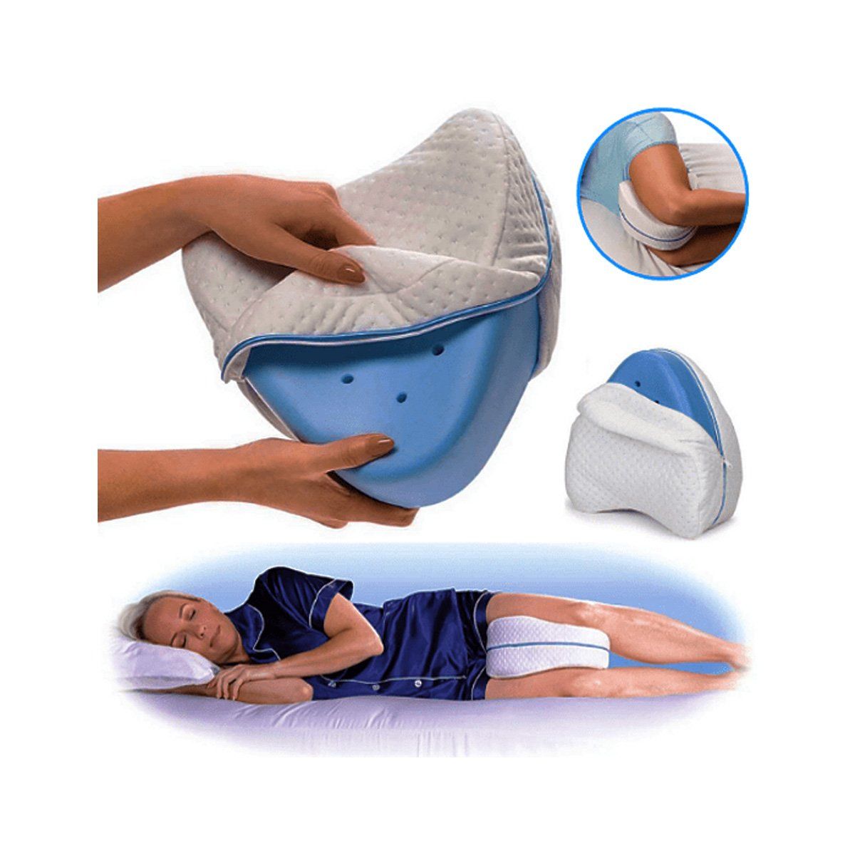 GENERICO - Almohada Ortopédica Viscoelastica Memory Rodillas Y Piernas ergonómica