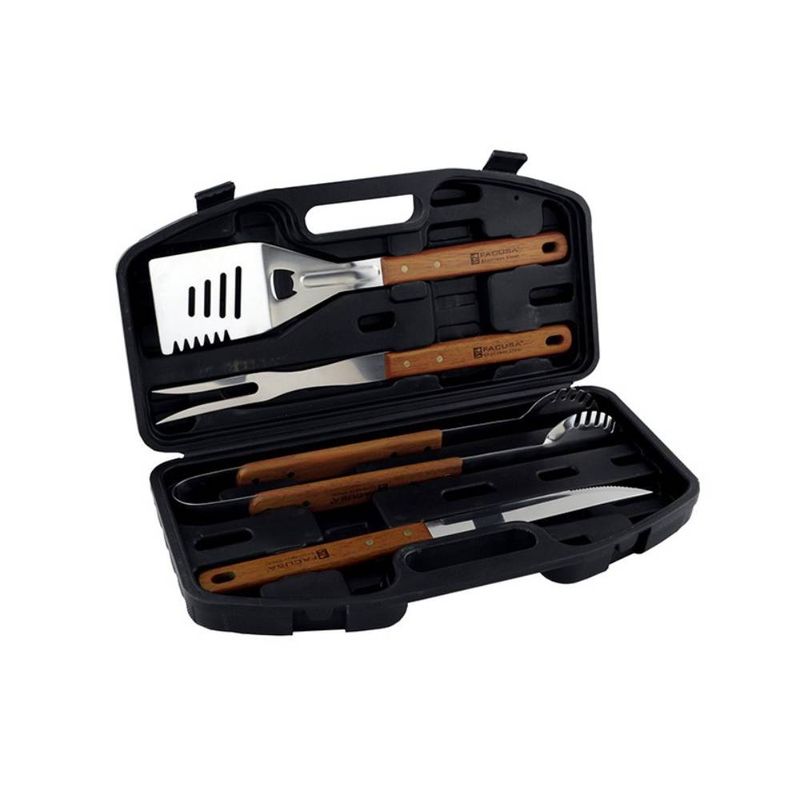 FACUSA - SET DE UTENSILIOS X 04 BBQ CON MALETIN PLAST 224004001