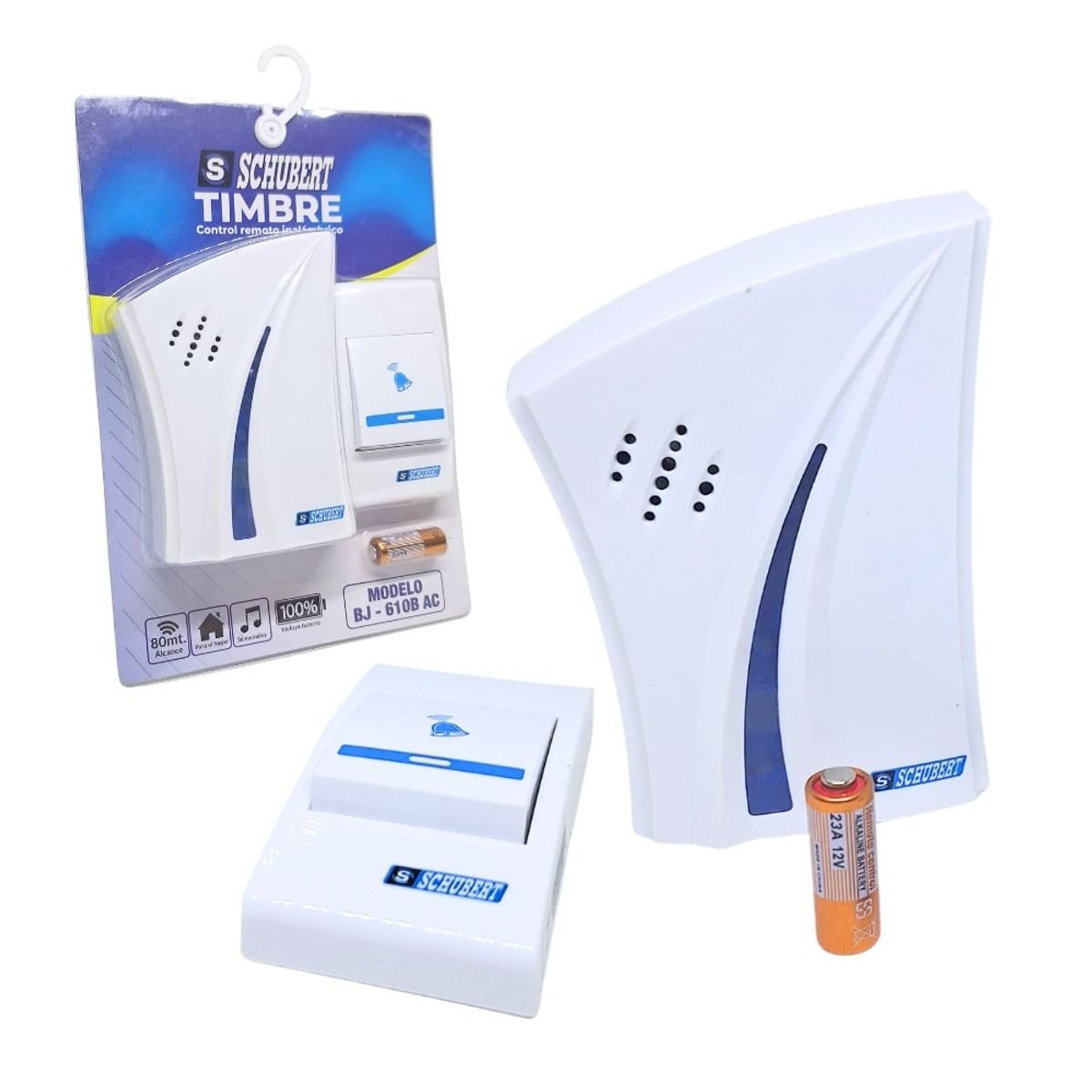 SCHUBERT - Timbre Inalambrico Portatil 80m