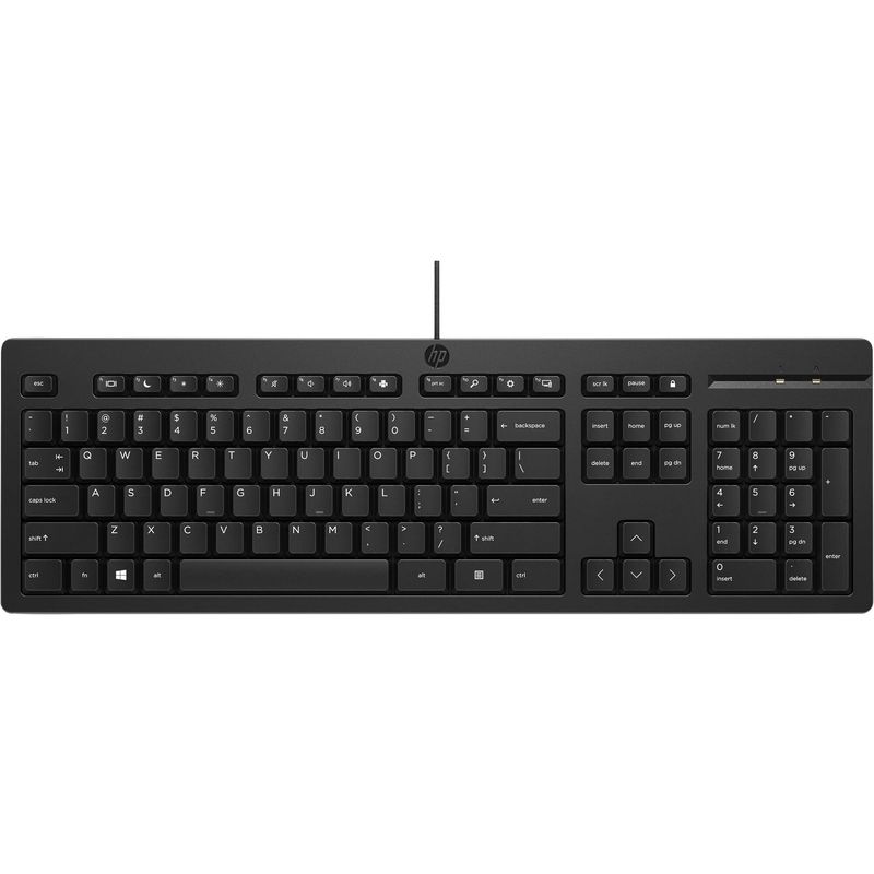 LOGITECH - HP Teclado con Cable 125 USB Tipo-A Resistente a Salpicaduras  266C9AA