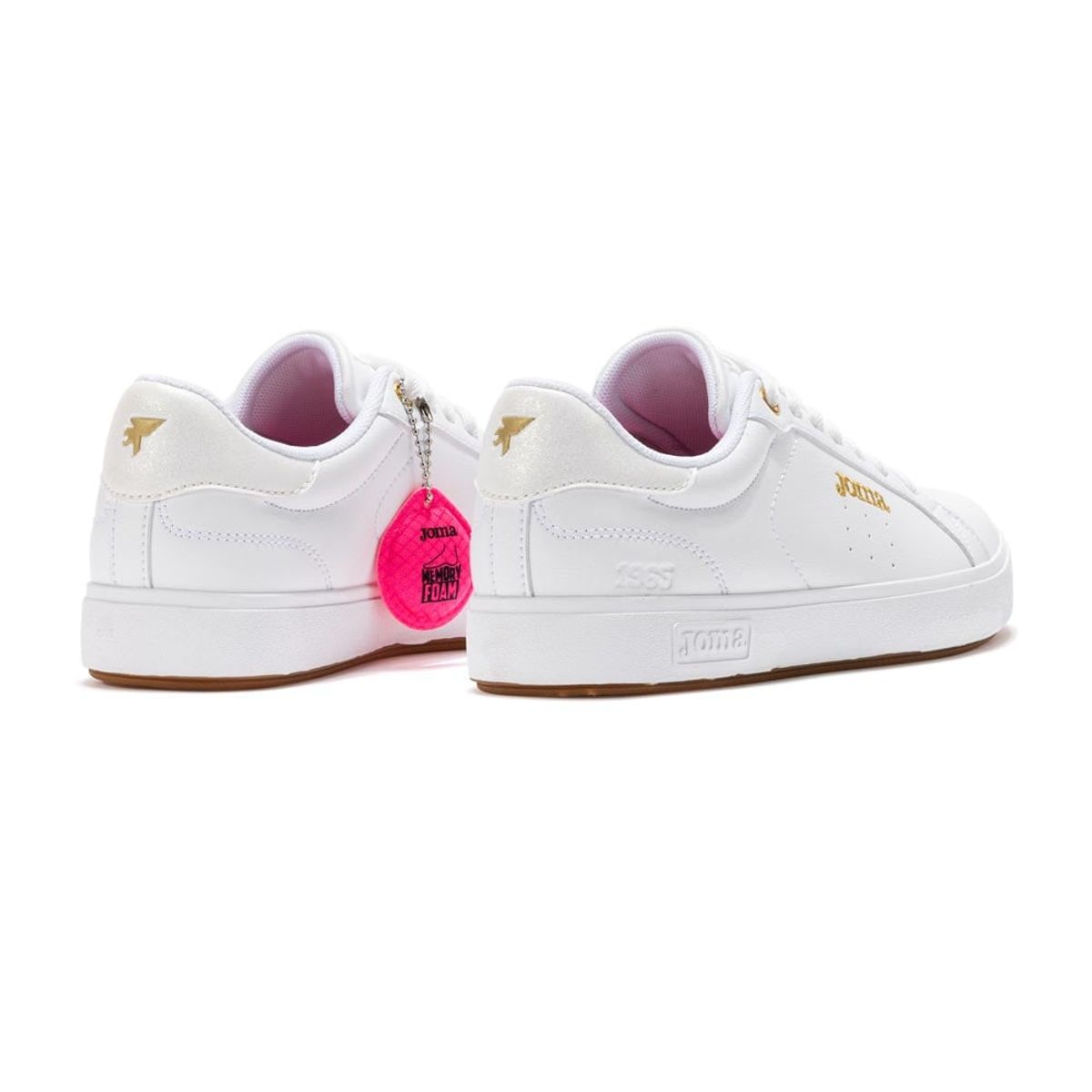 JOMA - Zapatillas Classic Lady 2508 Blanco Naranja