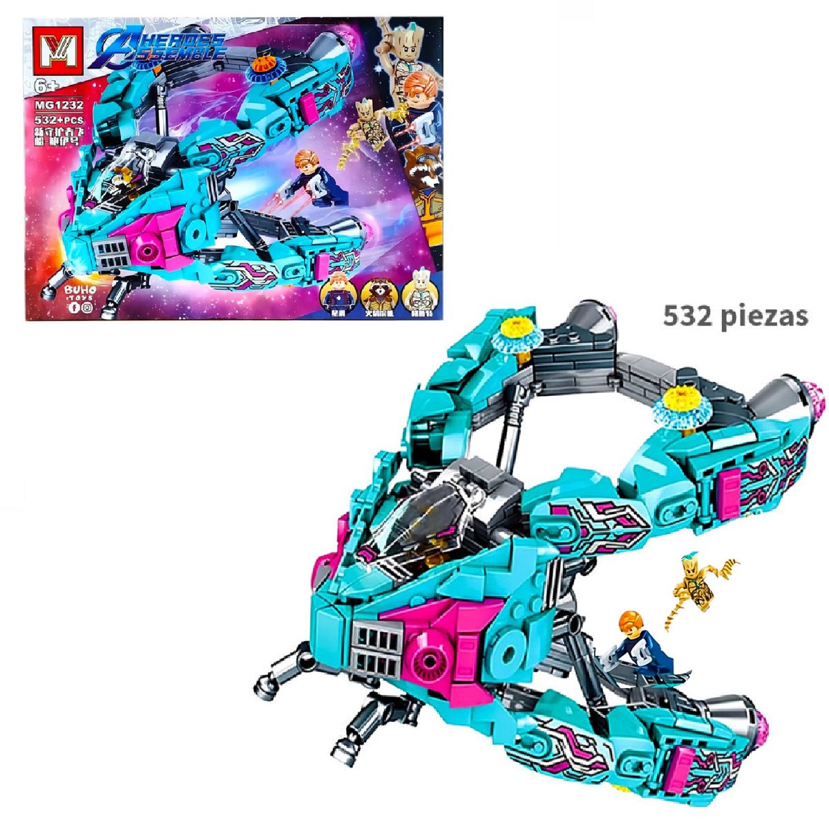 GENERICO - Lego Nave de los guardianes de la galaxia - 532 Piezas