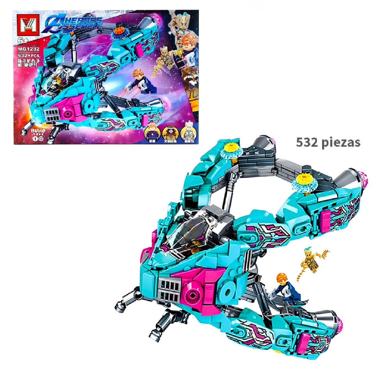 GENERICO - Lego Nave de los guardianes de la galaxia - 532 Piezas