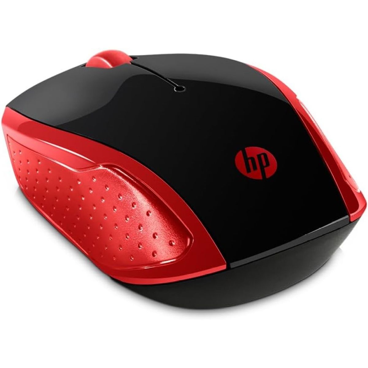 HP - HP Mouse 200 Wireless Óptico 1000 DPI Ambidextro Rojo/Negro - 2HU82AA