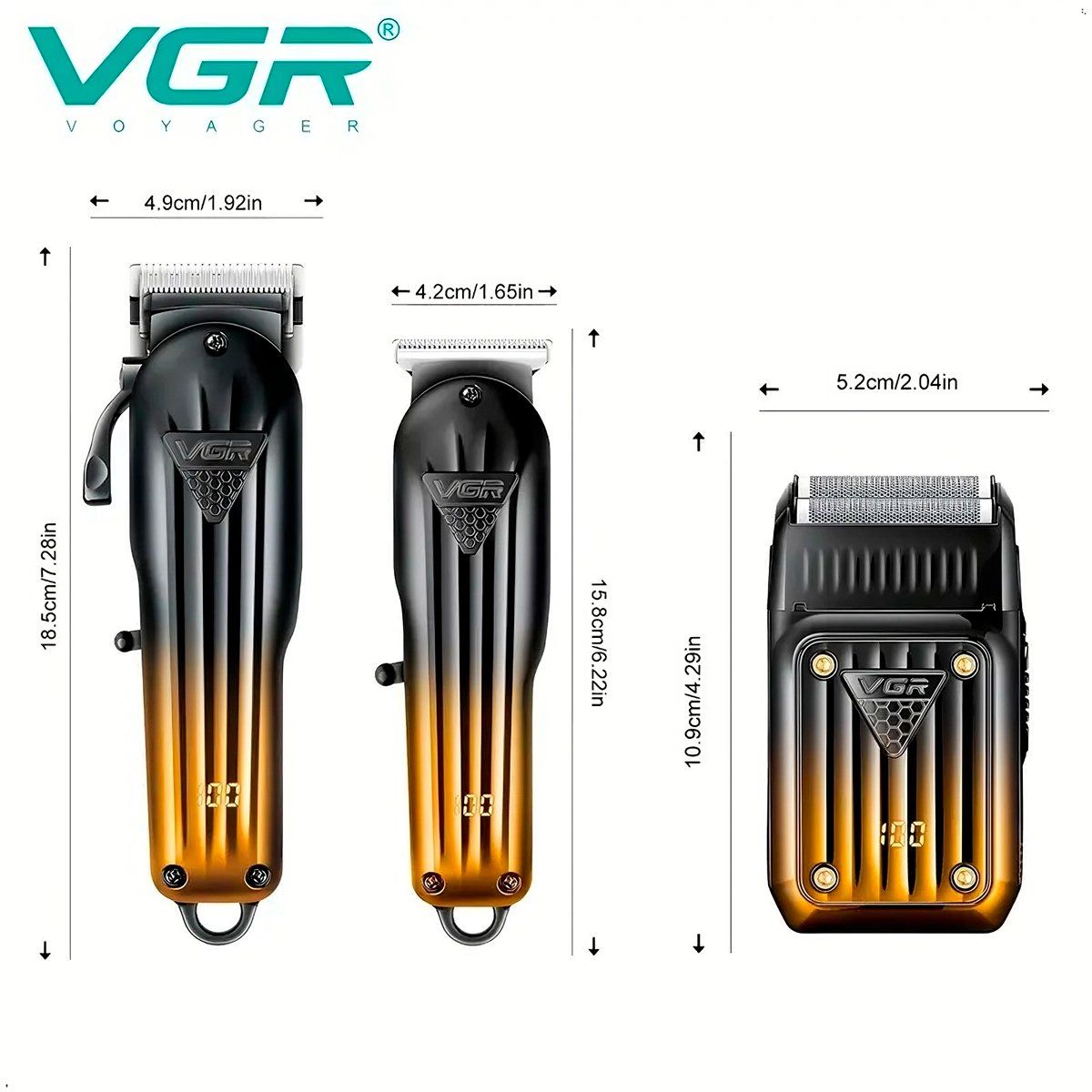 GENERICO - Maquina Combo Corte Cabello VGR Clipper Trimmer Inalambrico