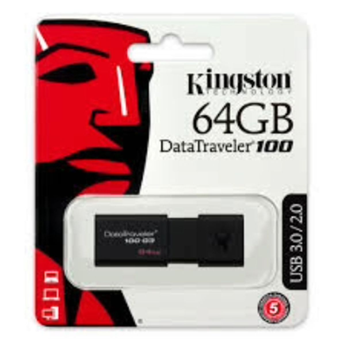 KING - USB 64GB Kingstone data traveler 100