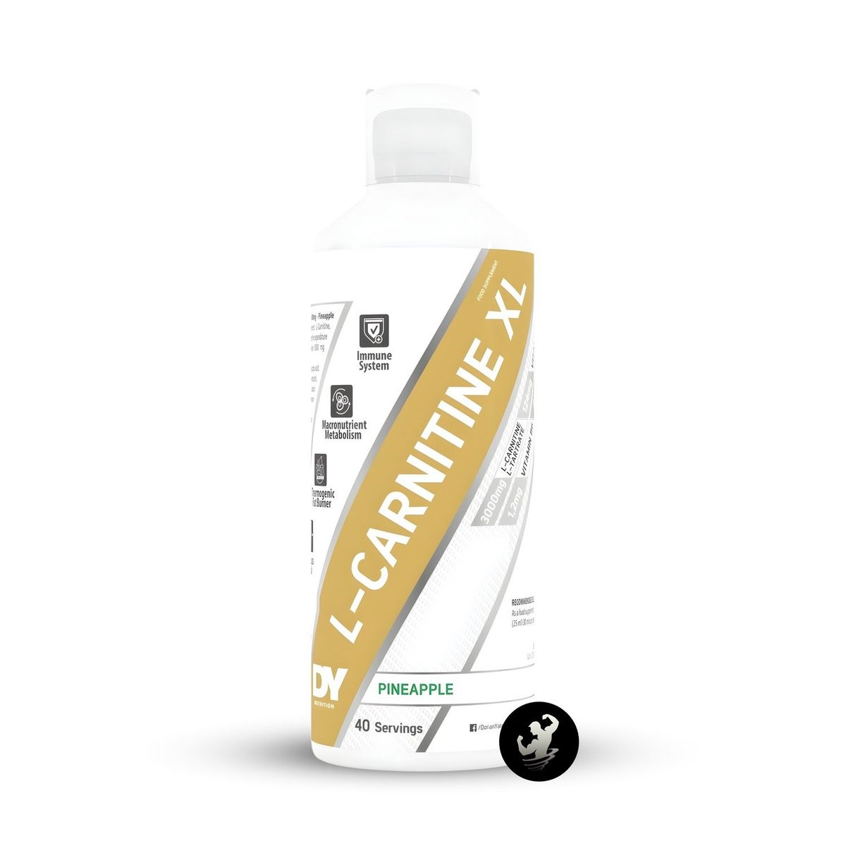 DORIAN YATES - L-Carnitina XL 40 serv - Pineapple