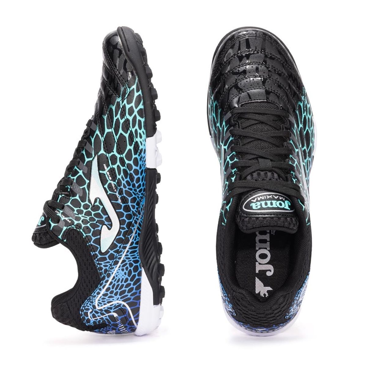 JOMA - Zapatillas Futbol Maxima 2531 TF Negro Turquesa