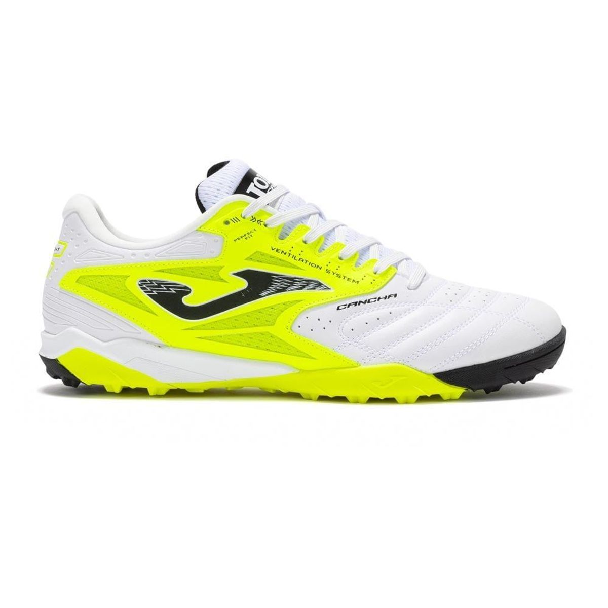 Joma - Zapatillas Futbol Cancha 2532 TF Blanco Amarillo