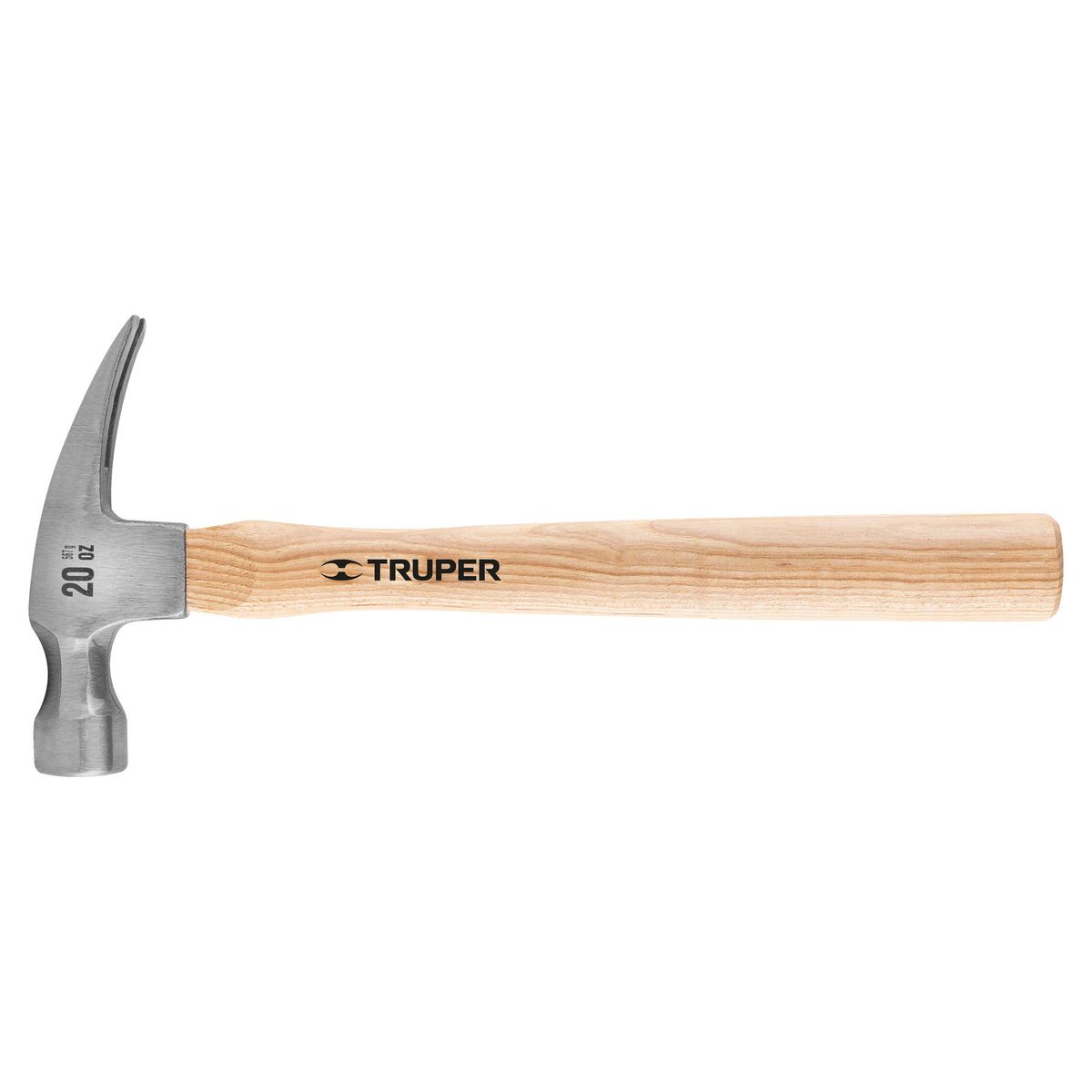 TRUPER - Martillo 20 oz Uña Recta, Mango Madera