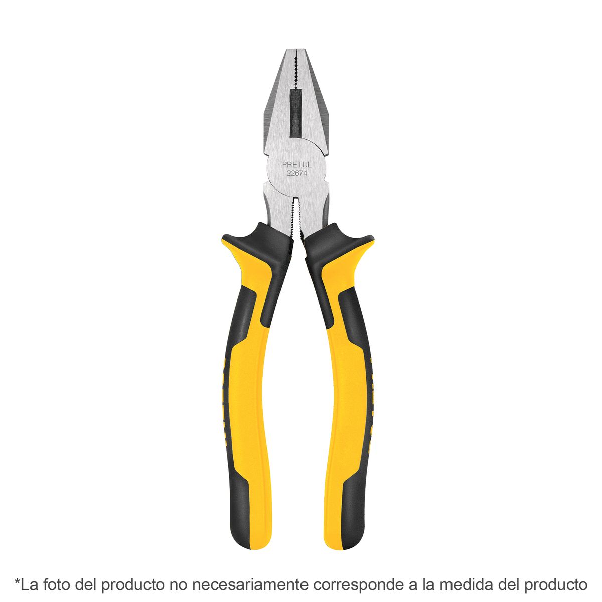 PRETUL - Pinza para electricista 6 mango Comfort Grip Pretul