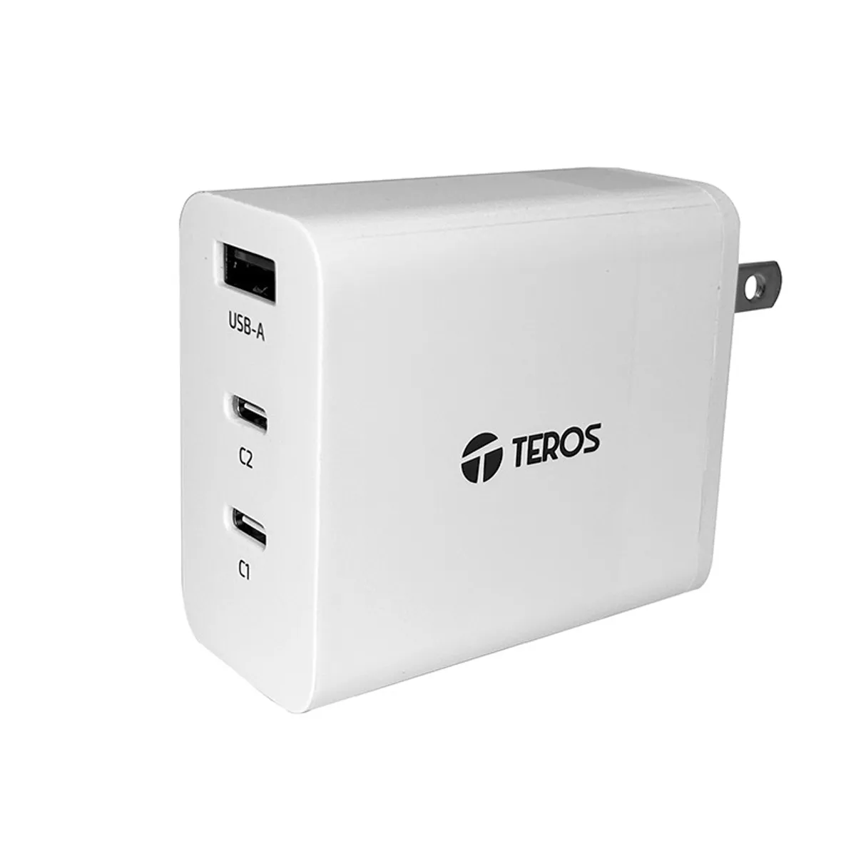 Teros - Adaptador De Corriente Teros Te-70207w Gan Pd 65w Blanco