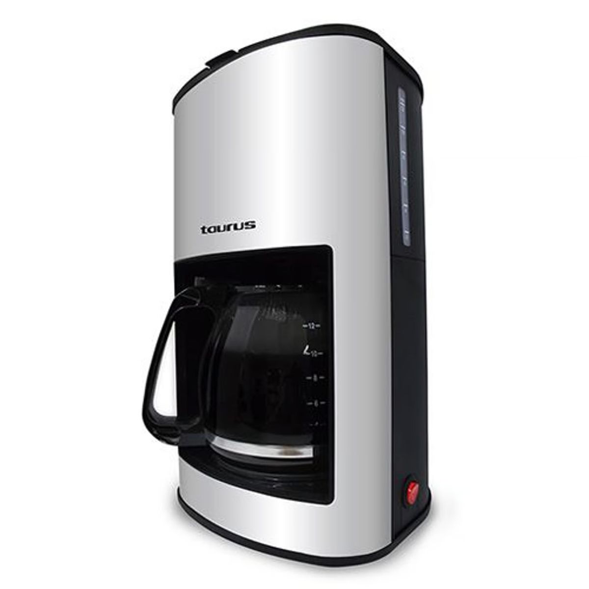 TAURUS - Cafetera Venus 12 tazas Negro y Blanco