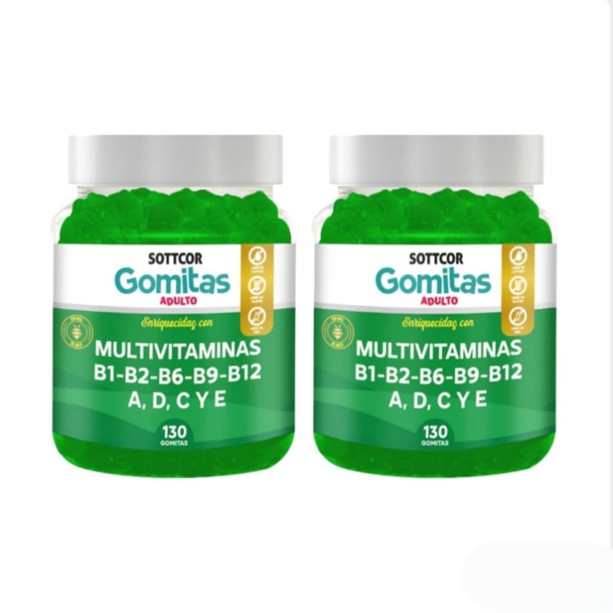 GENERICO - MULTIVITAMINA PARA ADULTOS GOMITAS SOTTCOR 100GR X 2