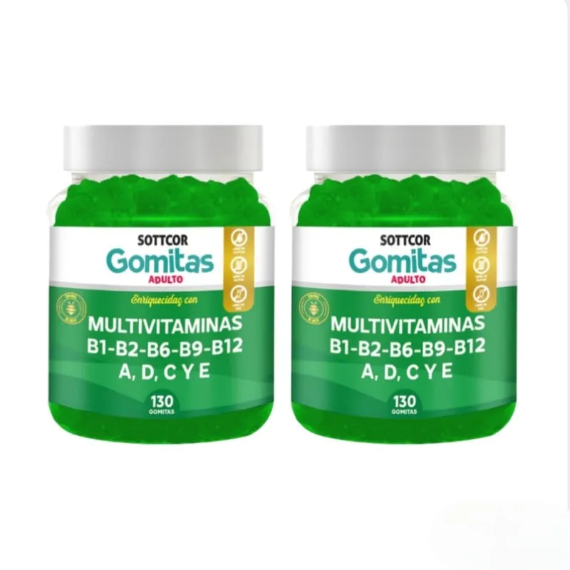 GENERICO - MULTIVITAMINA PARA ADULTOS GOMITAS SOTTCOR 100GR X 2