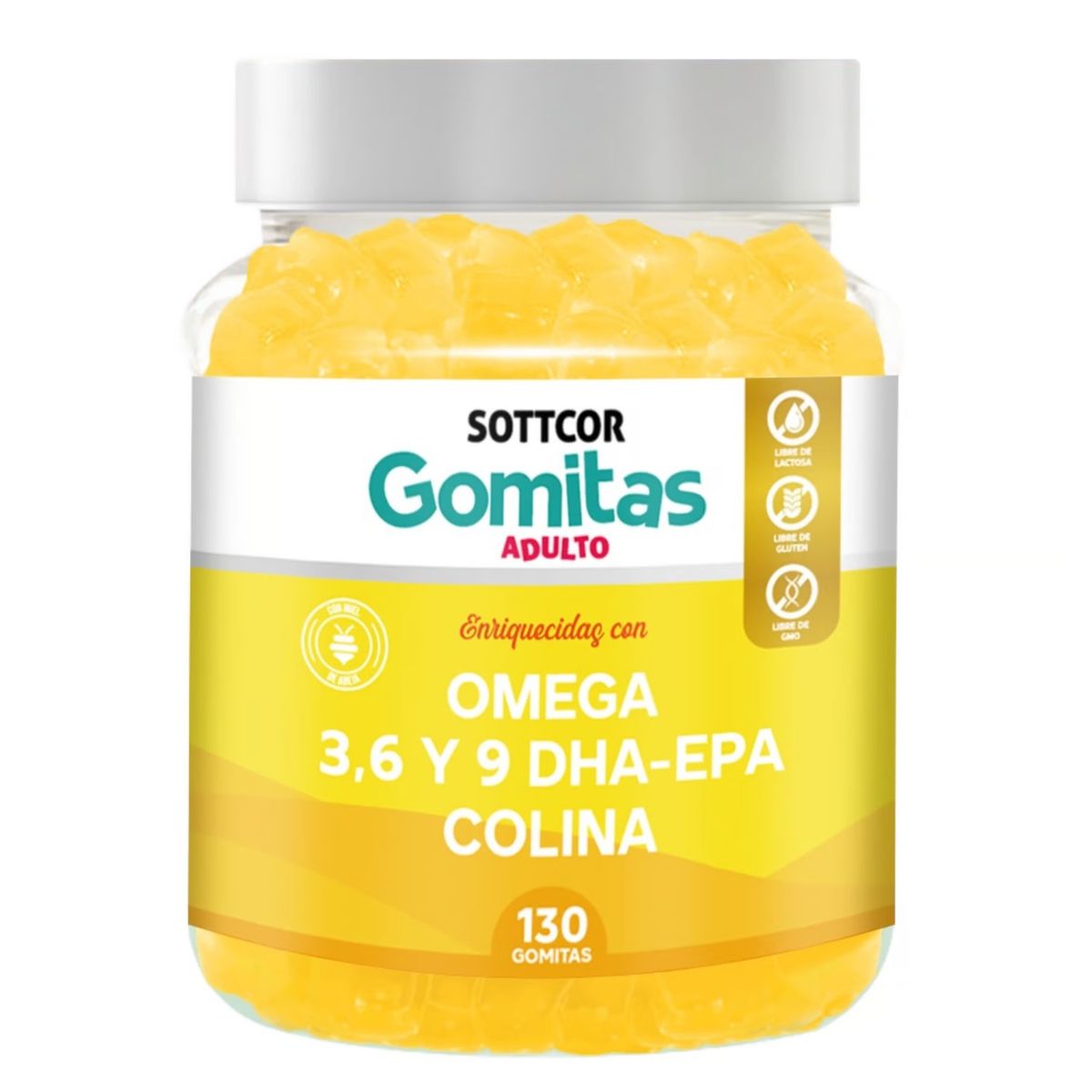 GENERICO - OMEGA 3-6-9 DHA-EPA COLINA GOMITAS + REGALO BLOQUEADOR ACLARANTE MILK