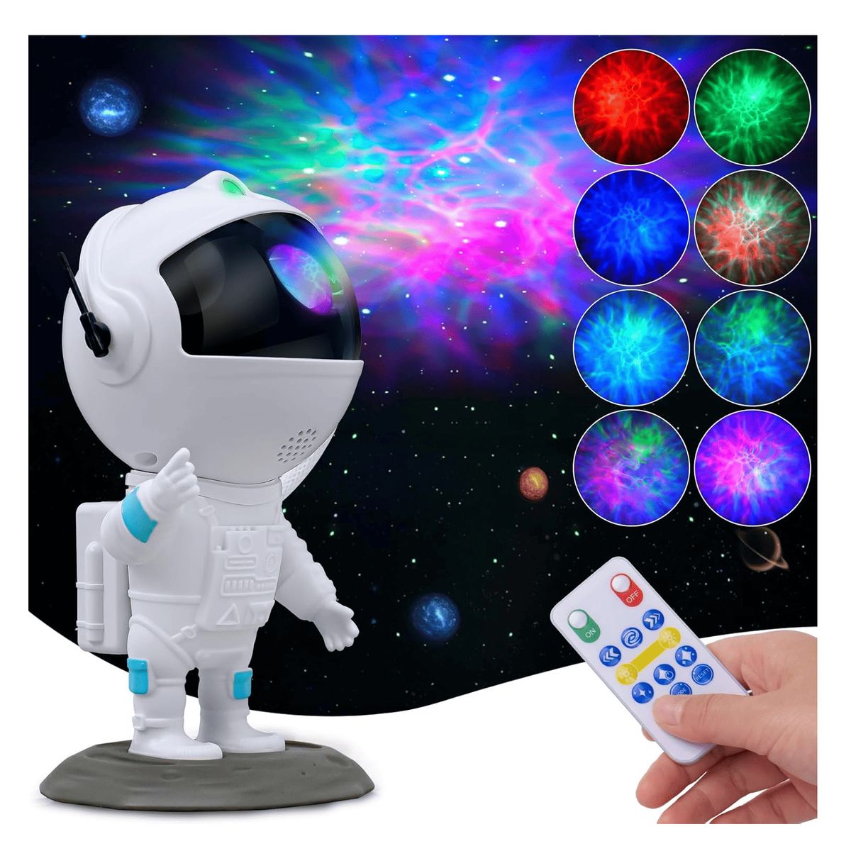 GENERICO - ASTRONAUTA PRO2 PROYECTOR DE LUCES y ESTRELLAS CON PARLANTE