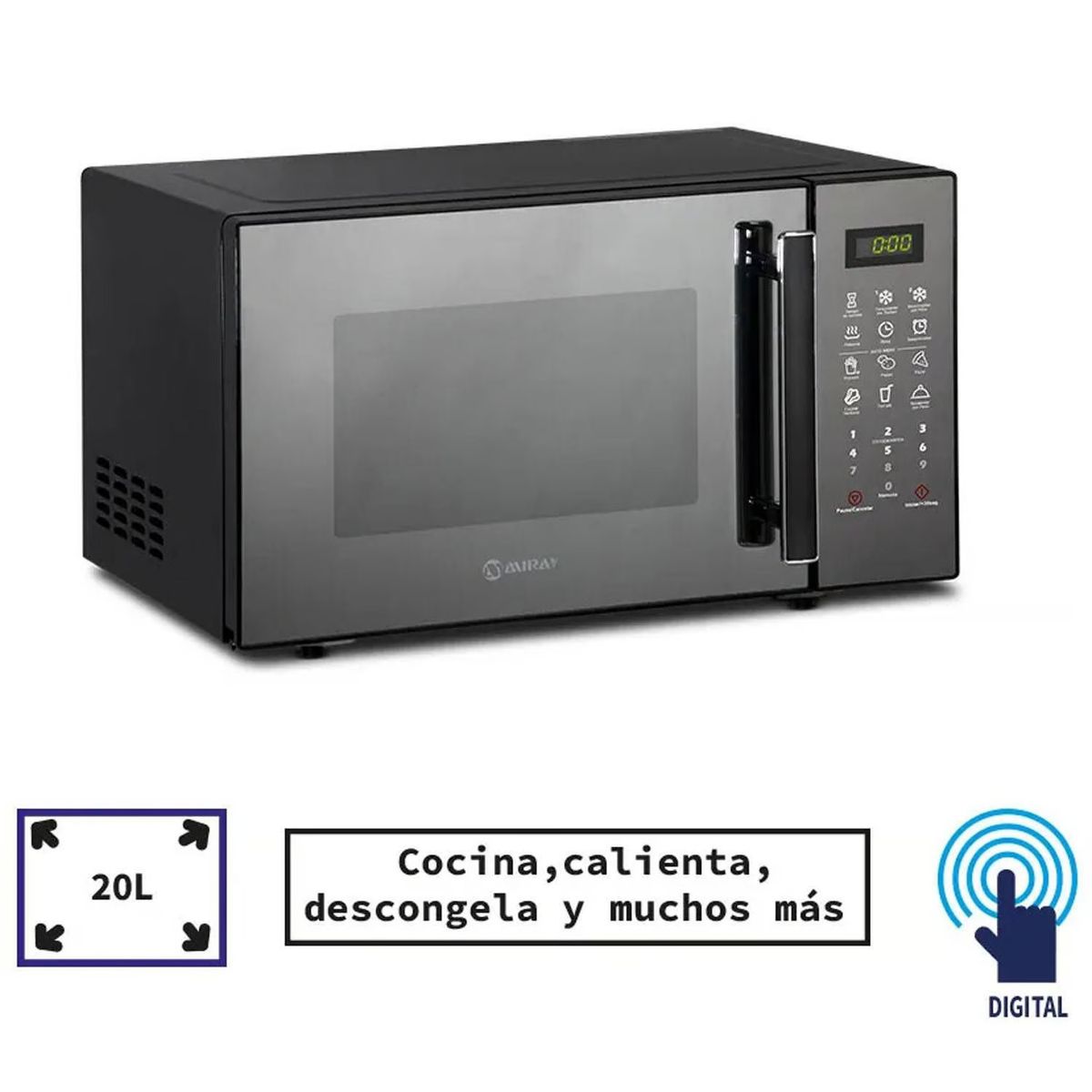 MIRAY - HORNO MICROONDAS MIRAY HMM-21N