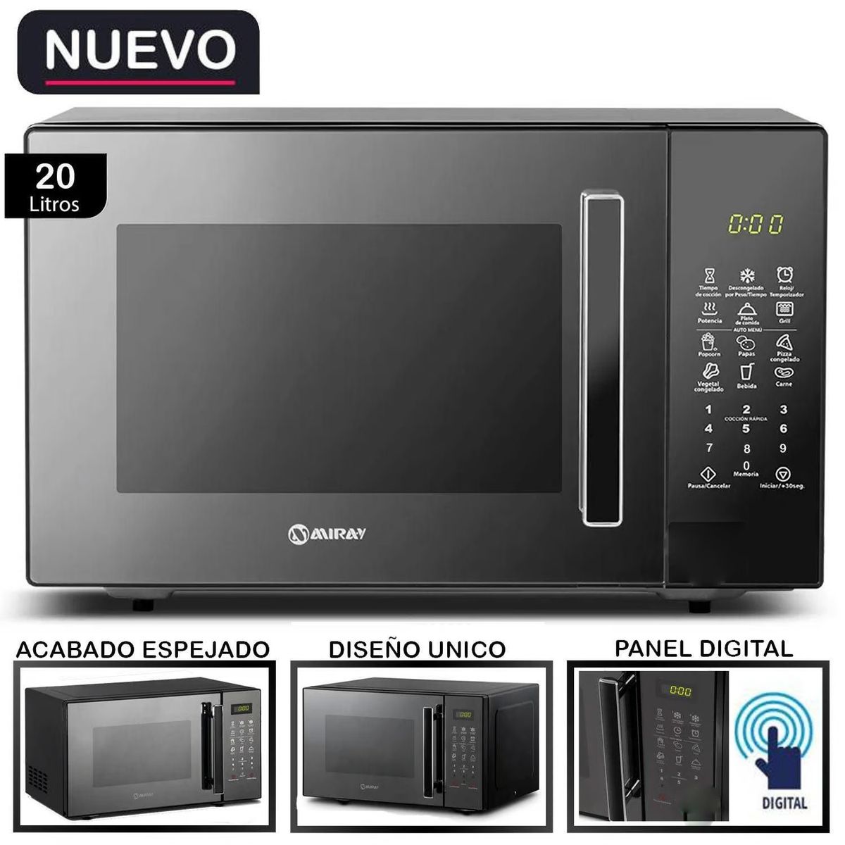 MIRAY - HORNO MICROONDAS MIRAY HMM-21N