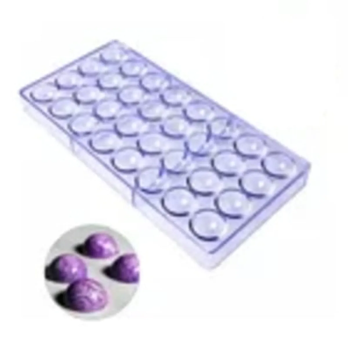 GENERICO - Molde de Policarbonato de Medias Esferas para bombones