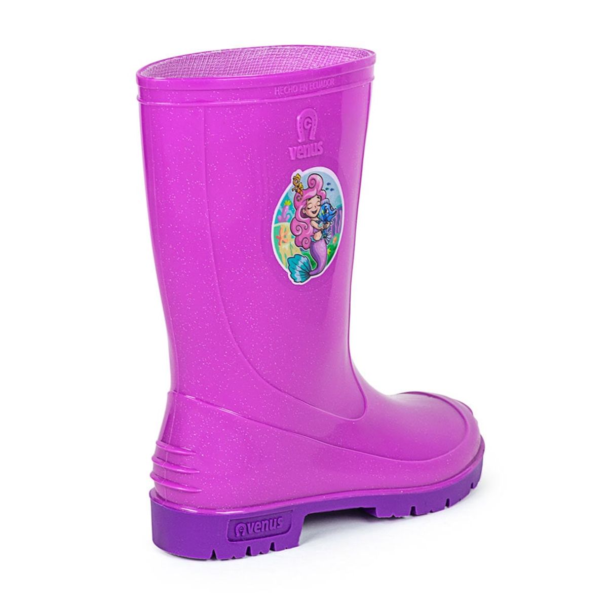 VENUS - BOTA INFANTIL CON STICKER ARIEL VIOLETA