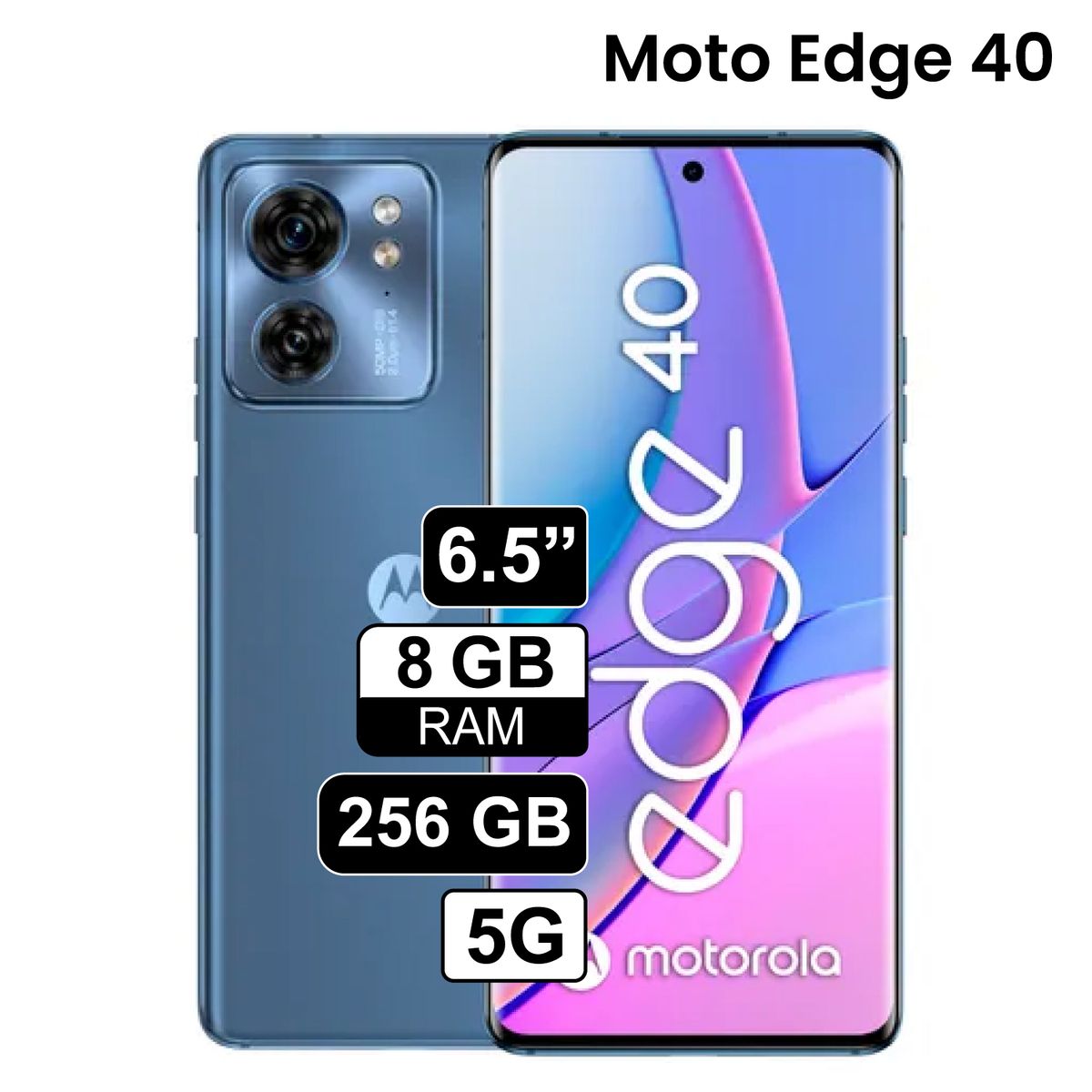 MOTOROLA - Celular Libre Motorola Moto Edge 40 6.5" 256GB 8GB RAM Azul
