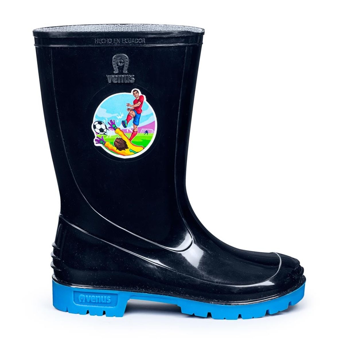 VENUS - BOTA INFANTIL CON STICKER CRAK AZUL CELESTE