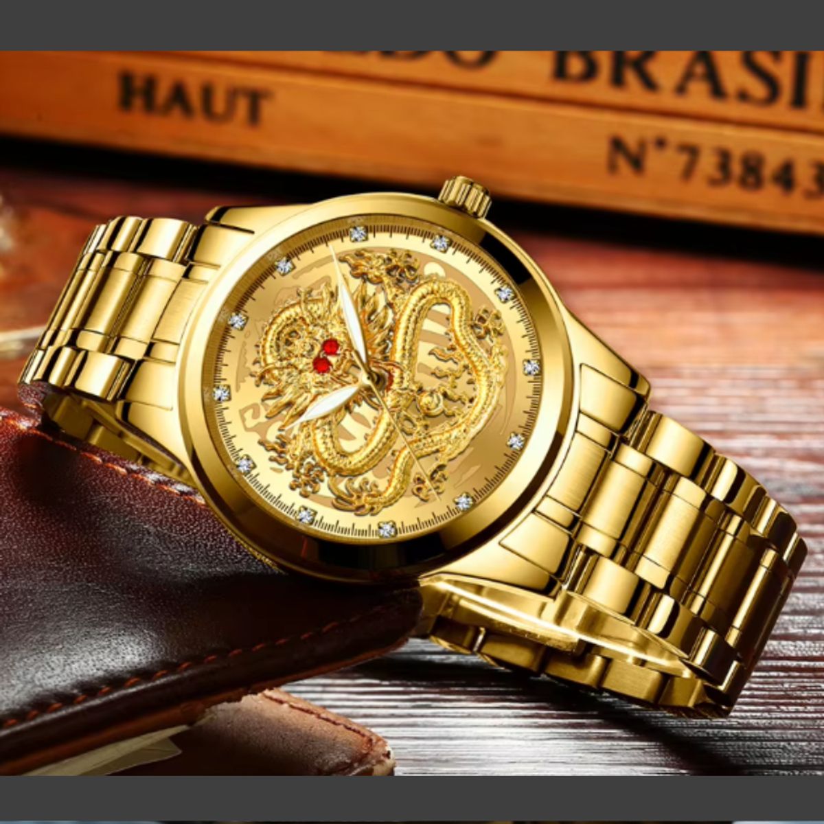 GENERICO - RELOJ DRAGÓN DORADO – PODER Y LUJO EN TU MUÑECA