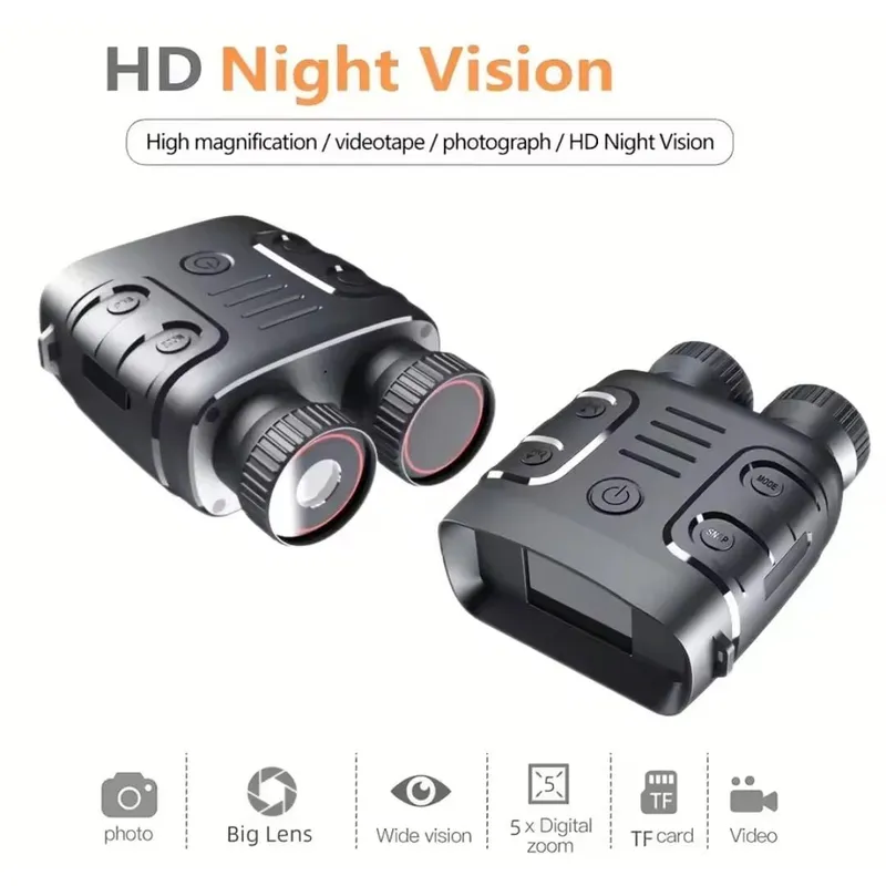 GENERICO - BINOCULAR  GRABADORA CON VISION NOCTURNA Y DIURNA 1080P 4K