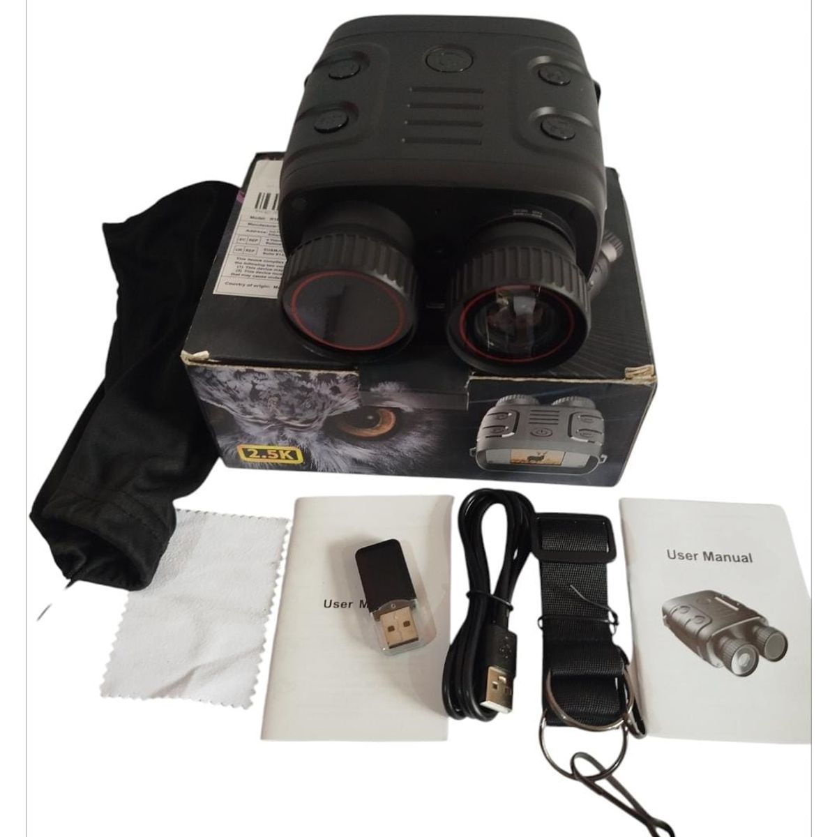 GENERICO - BINOCULAR  GRABADORA CON VISION NOCTURNA Y DIURNA 1080P 4K