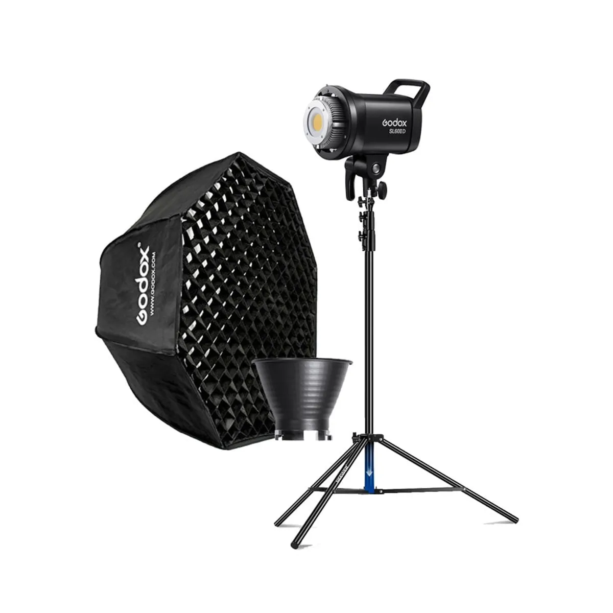 GODOX - Luz Continua Godox SL60IID + Parante + Softbox FW120