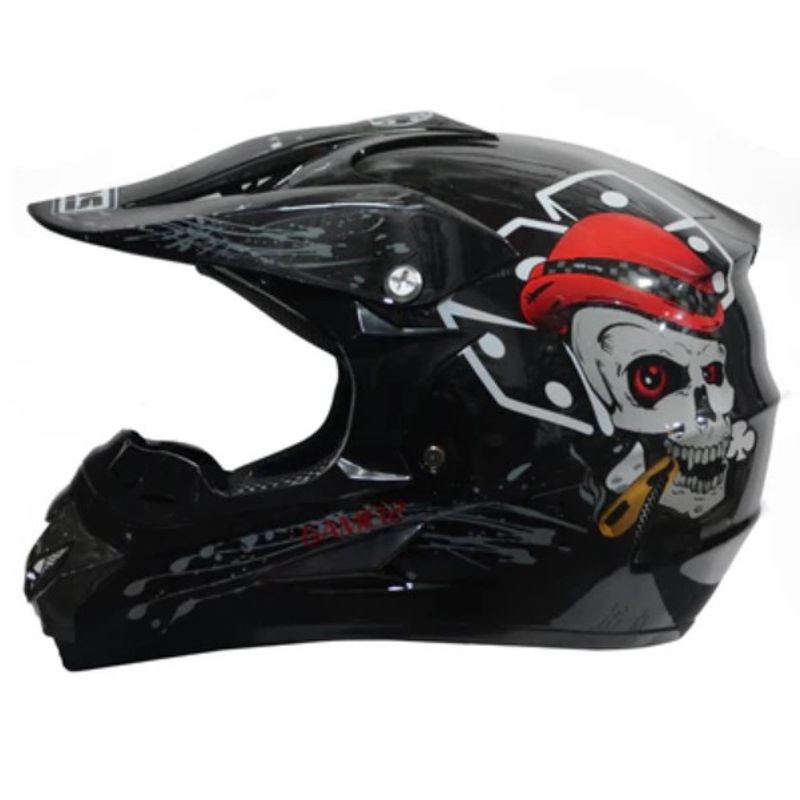 CES - CASCO MOTO CES CROSS GAME12 NEGRO BRILLO - TALLA XL