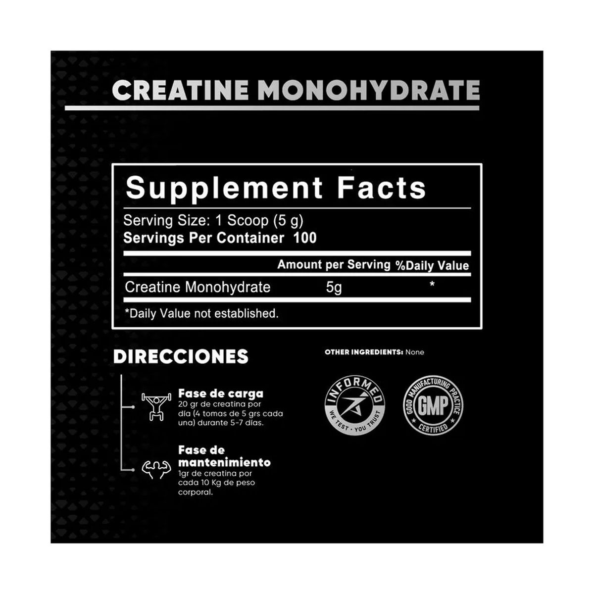 LAB NUTRITION USA - Creatina Micronizada Lab Nutrition 500G