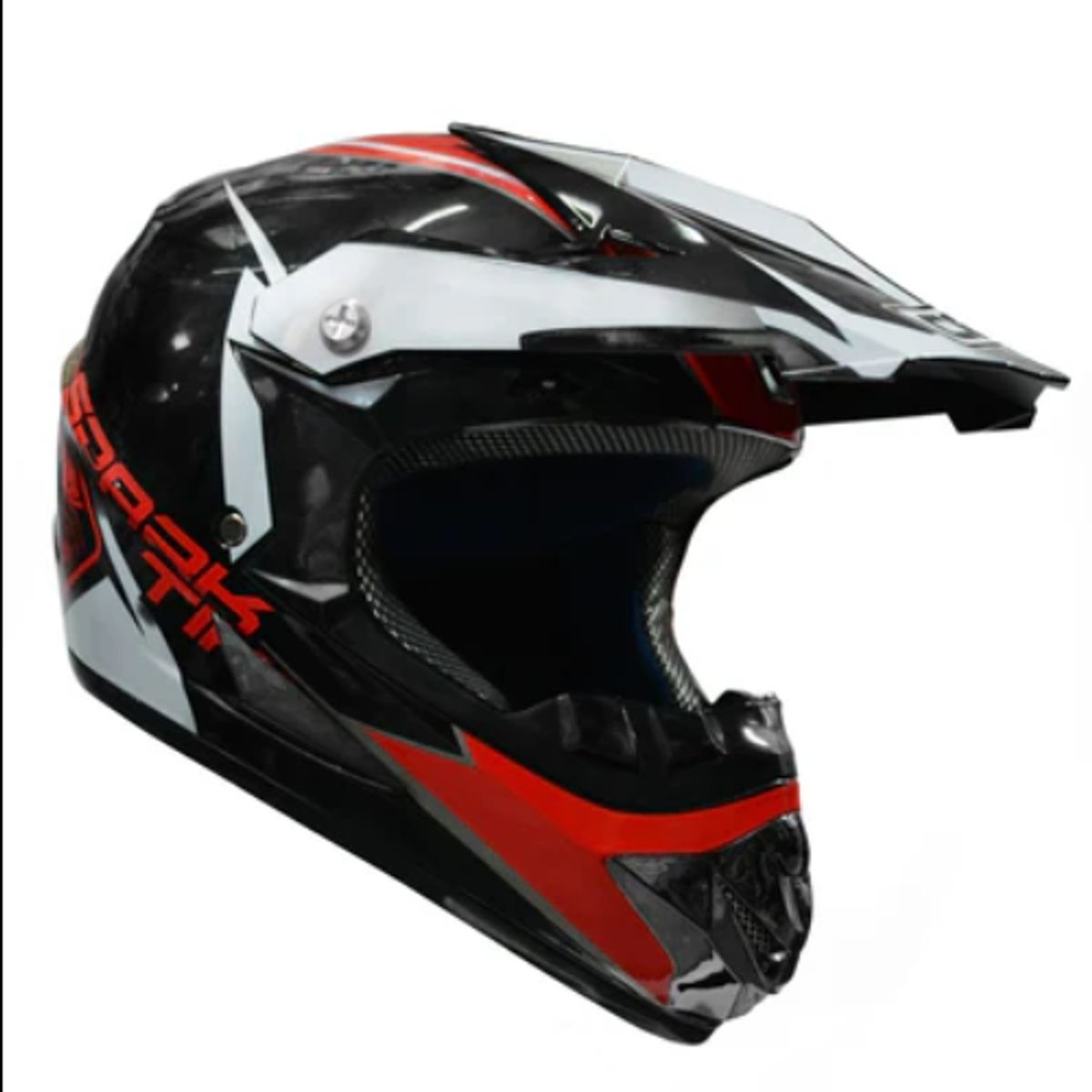 CES - CASCO MOTO CES CROSS ROJO BRILLO - TALLA XL
