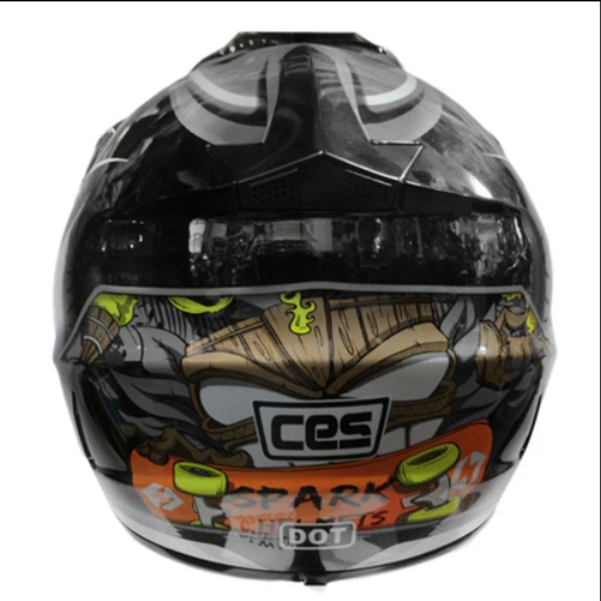 CES - CASCO MOTO CES CROSS TIKI GRIS NEGRO - TALLA XL