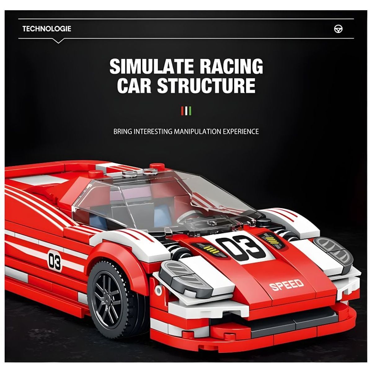 GRUPO CB - Bloques de Const Auto de Carrera Modelo Living Legend 355pzs