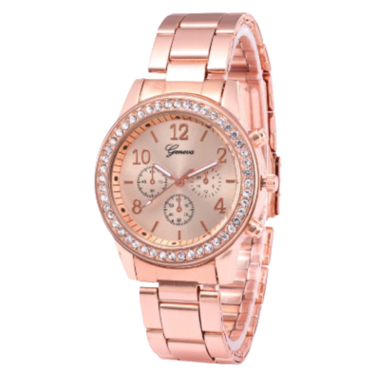 GENERICO - RELOJ DAMA ORO ROSA  ELEGANCIA Y GLAMOUR