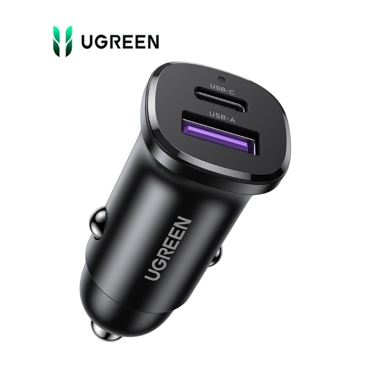 UGREEN - Cargador de Carro 30W Dual Conector USB-C UGREEN