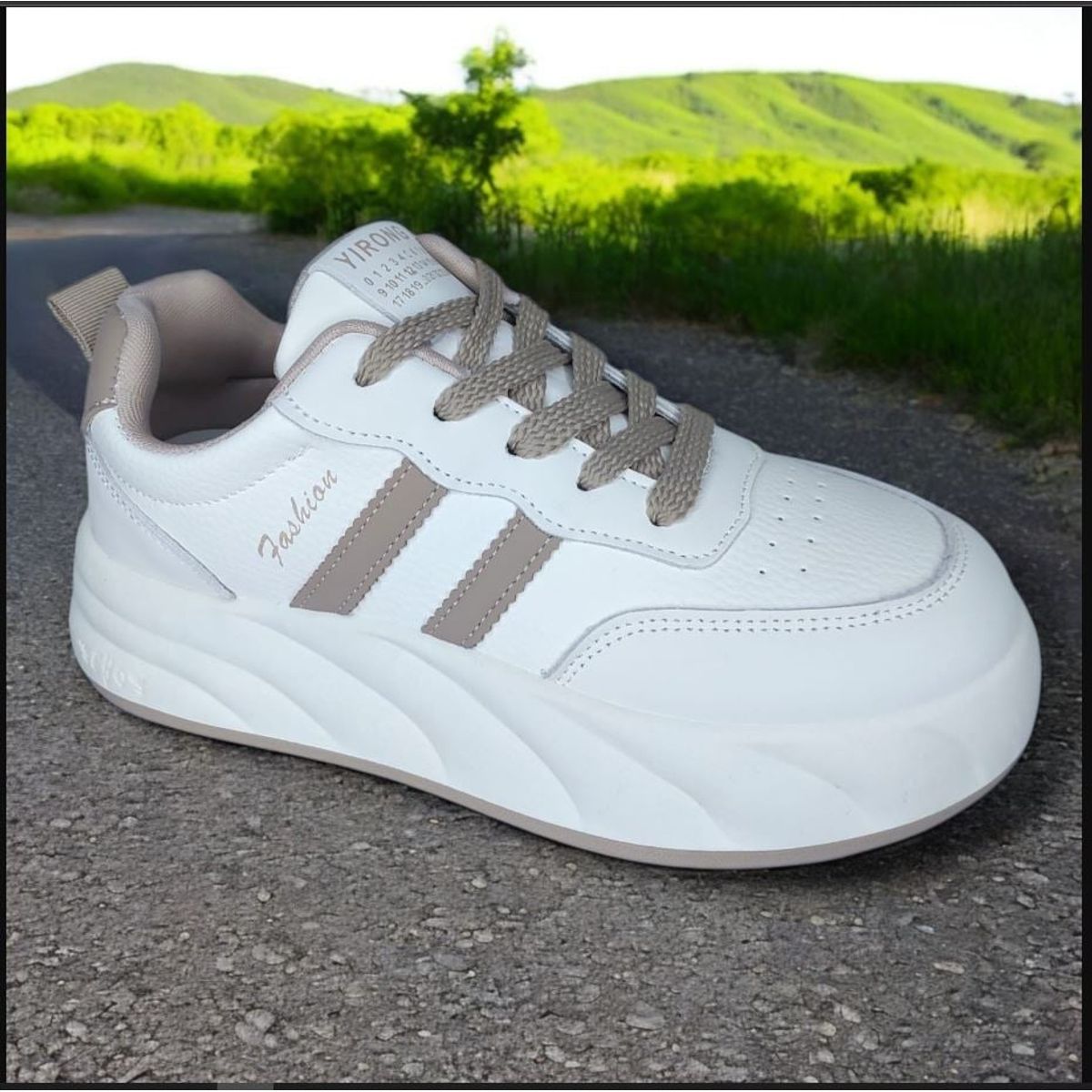 GENERICO - ZAPATILLA PARA DAMA FASHION YIRONG BLANCOBEIG - V154