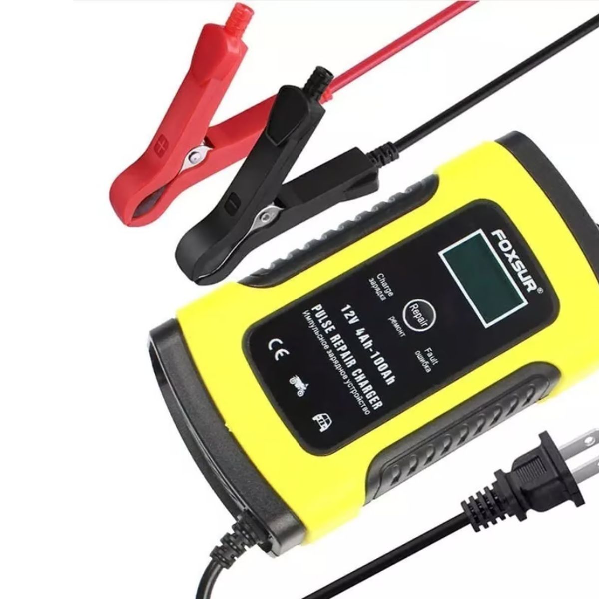 GENERICO - Cargador De Batería 12v Automático Carga Rápida Auto Moto