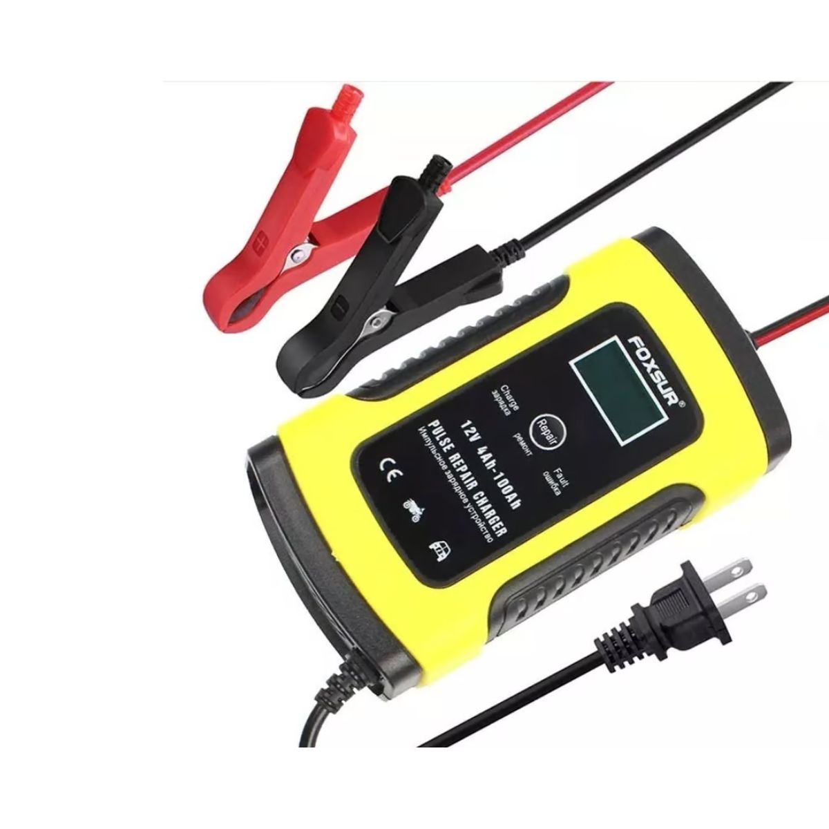 GENERICO - Cargador De Batería 12v Automático Carga Rápida Auto Moto