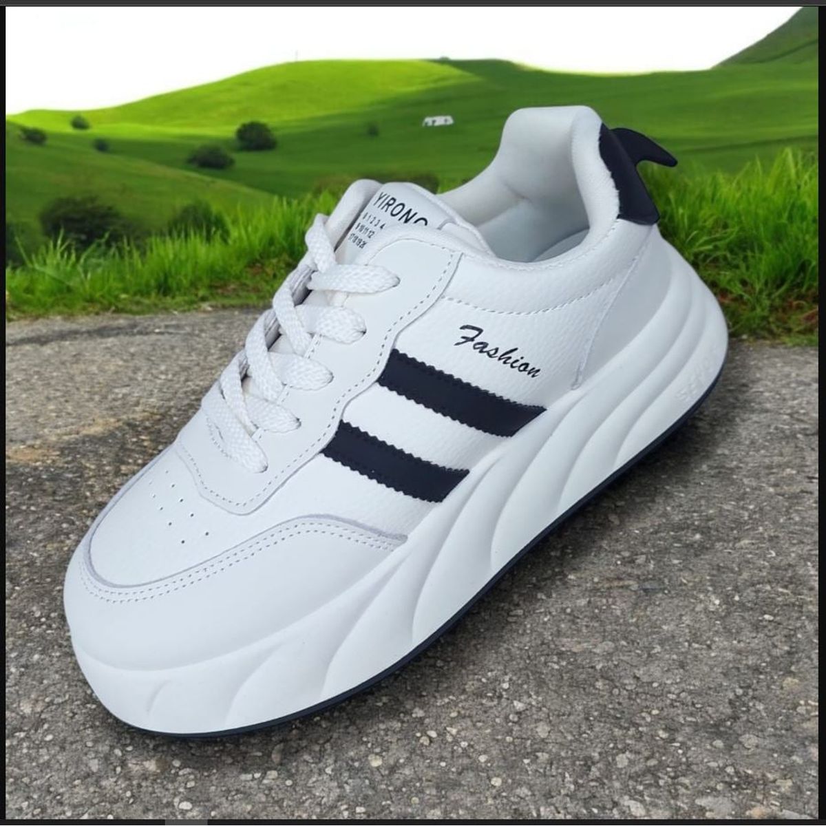 GENERICO - ZAPATILLA PARA DAMA FASHION YIRONG BLANCONEGRO - V154