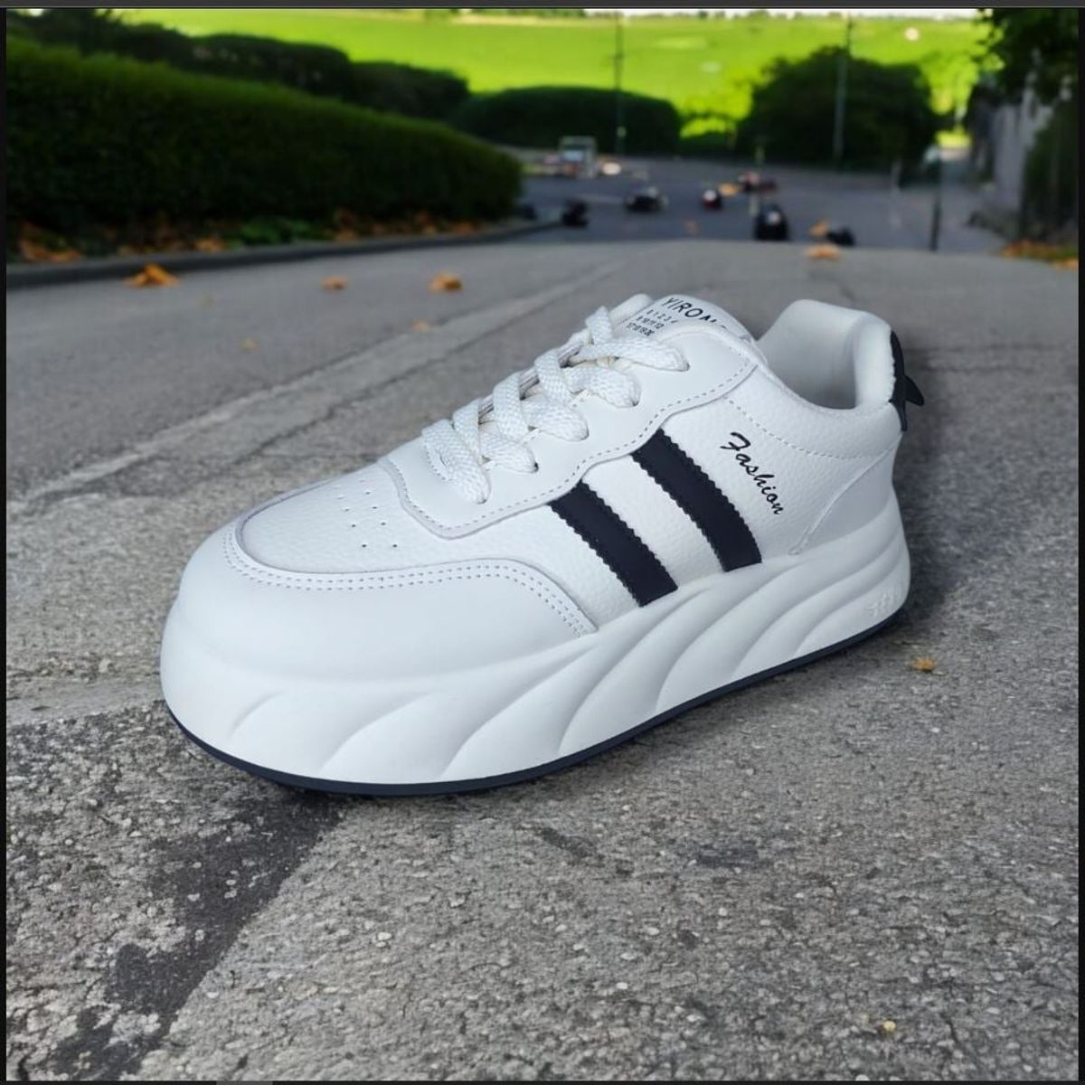 GENERICO - ZAPATILLA PARA DAMA FASHION YIRONG BLANCONEGRO - V154