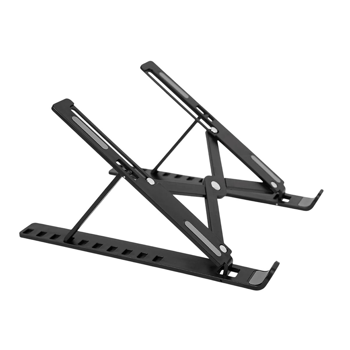 GENERICO - Soporte Aluminio Plegable Laptop Premium Portatil Multifunción - Negro